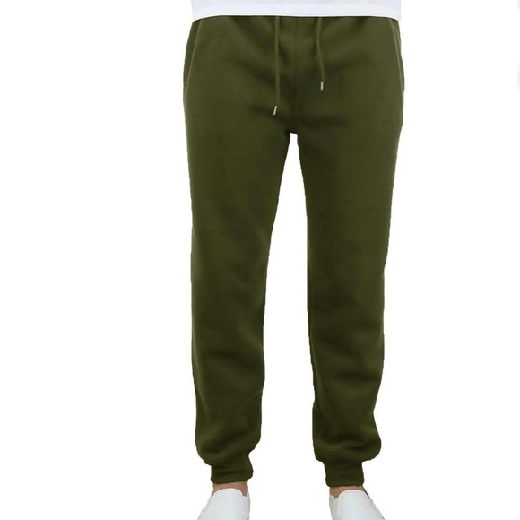 Women's Galaxy by Harvic Fleece Loose Jogger Sweatpants Size XXL Olive Green - Picture 2 of 15